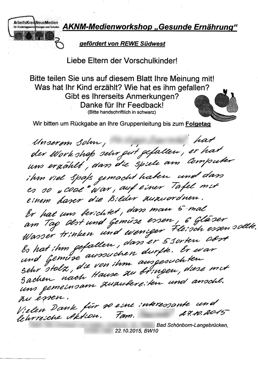 Eltern - Gesunde Ernährung - 22.10.15 - RSW - Bad Schönborn-Langebrücken
