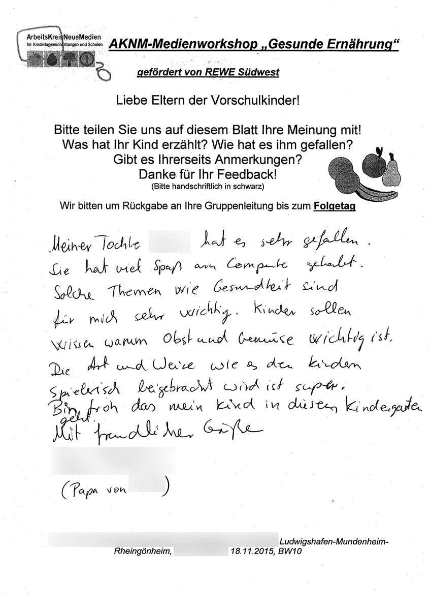 Eltern - Gesunde Ernährung - 18.11.15 - RSW - Ludwigshafen-Mundenheim-Rheingönheim