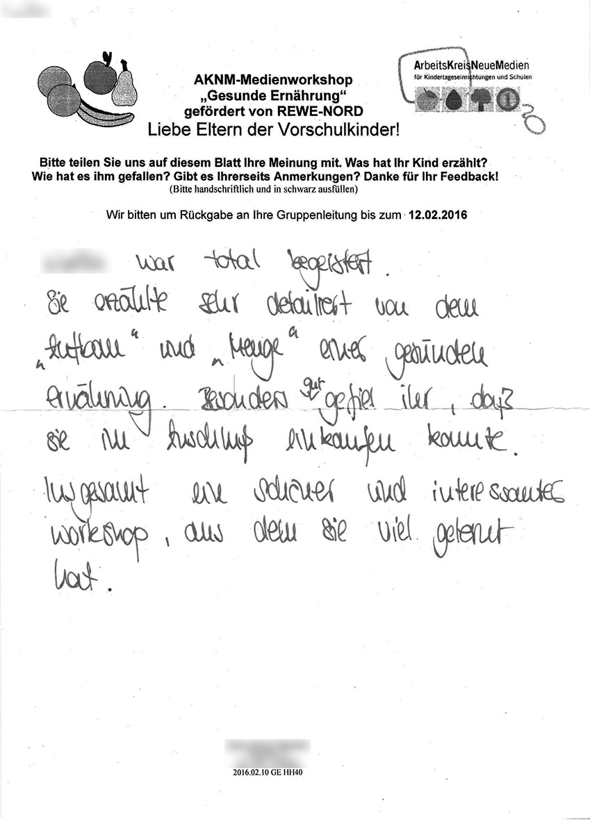 Eltern - Gesunde Ernährung - 10.02.16 - RN - Hamburg