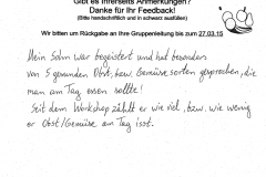 Eltern - Gesunde Ernährung - 24.03.15 - RW - Vettweiss