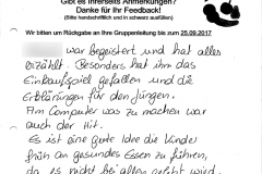 Eltern - Gesunde Ernährung - 21.09.17 - RW - Eschweiler über Feld