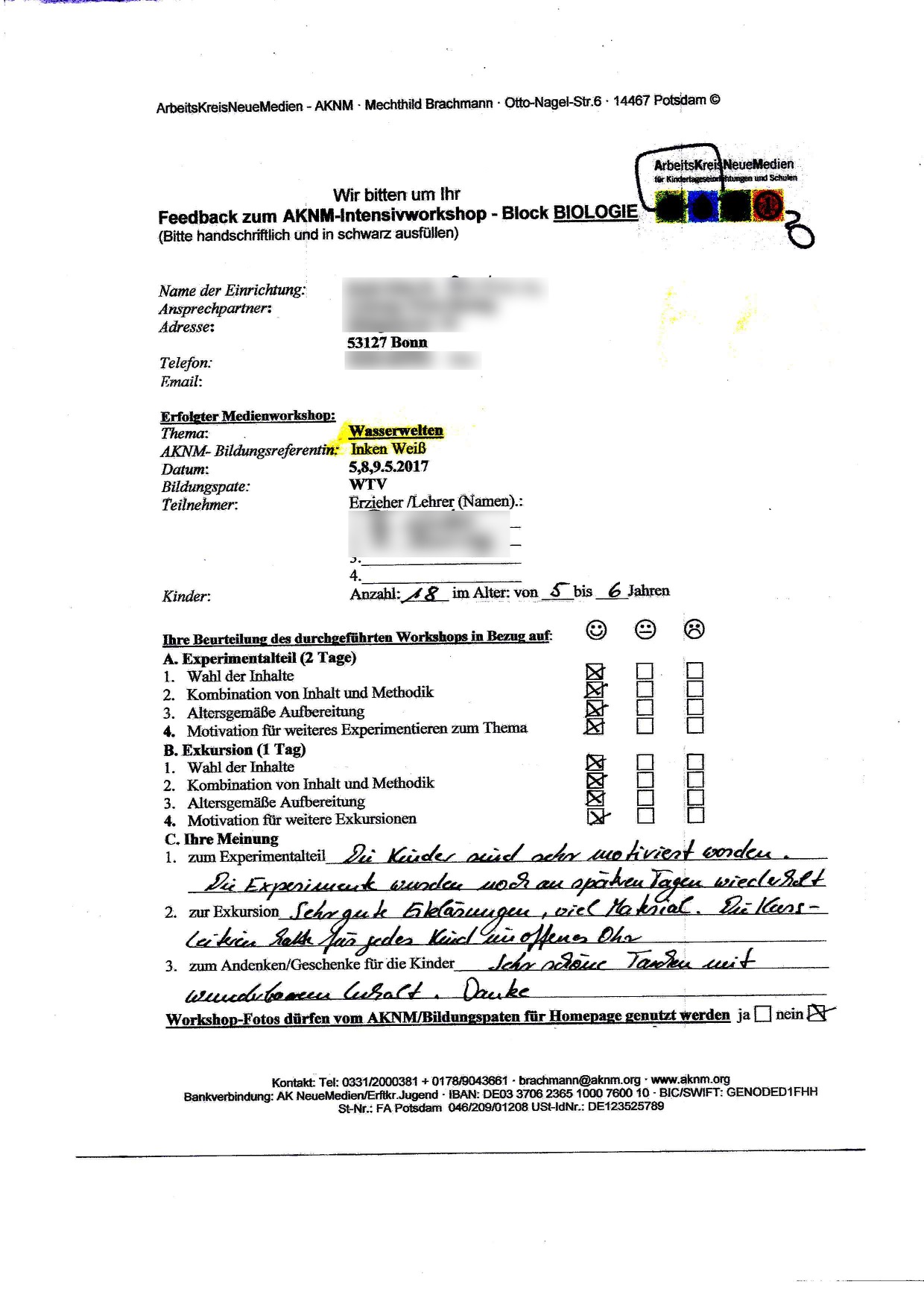 Wasserwelten – AKNM – ArbeitsKreisNeueMedien