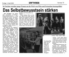 2002.04.05 - Kölnische Rundschau - Das Selbstbewusstsein stärken - Jugendarbeit - Frechen - Schule - MKFFI-NRW