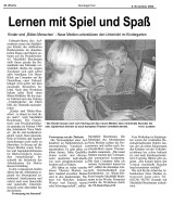 2004.11.06 - Sonntags-Post Woche 46 - Lernen mit Spiel und Spaß - Straßenverkehr - Erftstadt-Herrig - VR-Bank Rhein-Erft