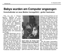 2005.12.05 - Werbekurier - Babys wurden am Computer angezogen - Allgemein - Wesseling - VR-Bank Rhein-Erft
