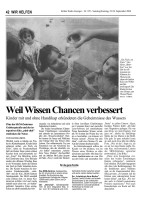 2006.09.23-24 - Kölner Stadt-Anzeiger - Weil Wissen Chancen verbessert - Wasser - Köln-Klettenberg - REWE Vierlinden