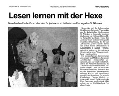 2006.12.06 - Frechen/Pulheimer-Nachrichten Nr. 49 - Lesen lernen mit der Hexe - ELUS - Pulheim-Brauweiler - RB Frechen-Hürth