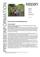 2007.05.05 - Pressemitteilung Stadt Kerpen - Der Sonnenschein erarbeitet spielerisch das Thema Wasser - WW - Kerpen - RB Frechen-Hürth eG