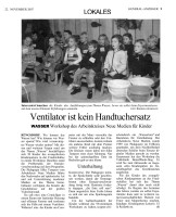 2007.11.22 - Bonner General-Anzeiger - Ventilator ist kein Handtuchersatz - Wasser - Rüngsdorf - VoBa Bonn Rhein-Sieg
