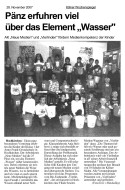 2007.11.28 - Kölner Wochenspiegel - Pänz erfuhren viel über das Element Wasser - Wasser - Hochkirchen - REWE Vierlinden