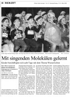 2008.03.15 - Kölner Stadt-Anzeiger Nr. 64 - Mit singenden Molekülen gelernt - Wasser - Erftstadt - VR-Bank Rhein-Erft, RWE