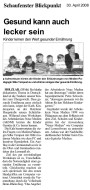2008.04.30 - Schaufenster Blickpunkt - Gesund kann auch lecker sein - GesErn - Bonn-Beuel - VoBa Bonn Rhein-Sieg