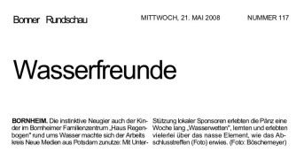 2008.05.21 - Bonner Rundschau Nr. 117 - Wasserfreunde - WW - Bornheim - PKW Hamacher, RGE, VoBa Bonn