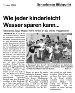 2008.06.11 - Schaufenster Blickpunkt Swisttal - Wie jeder kinderleicht Wasser sparen kann - Wasser - Swisttal-Morenhoven - WES