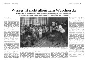 2008.08.06 - Bonner General-Anzeiger - Wasser ist nicht allein zum Waschen da - Wasser - Hennef - VoBa Bonn