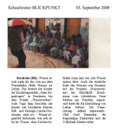 2008.09.03 - Schaufenster Blickpunkt - Wasser ist weit mehr - WW - Bornheim - PKW Hamacher, RGE, VoBa Bonn