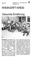 2008.10.21 - Kölnische Rundschau Nr. 246 - Gesunde Ernährung - GesErn - Wesseling - RW