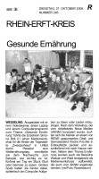2008.10.21 - Kölnische Rundschau Nr. 246 - Gesunde Ernährung - GesErn - Wesseling - RW
