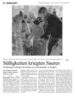 2008.11.05 - Kölner Stadt-Anzeiger - Süßigkeiten kriegten Saures - GesErn - Kerpen-Sindorf - RW