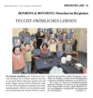 2008.12.29 - Kölner Stadt-Anzeiger - Feucht fröhliches Lernen - Wasser - Bergisch Gladbach-Refrath - BELKAW
