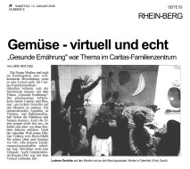 2009.01.10 - Rundschau - Gemüse virtuell und echt - GesErn - Odenthal - PKW Tönnies