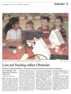 2009.01.28 - Kölner Stadt-Anzeiger - Lust auf fruchtig süßen Obstsalat - GesErn - Hürth - RW