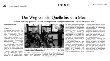 2009.01.29 - General-Anzeiger - Der Weg von der Quelle bis zum Meer - Wasser - Alfter - RGE