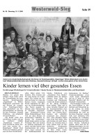 2009.03.10 - Rhein-Zeitung - Kinder lernen viel über gesundes Essen - GesErn - Kreuztal - PKW Mockenhaupt