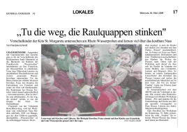 2009.03.18 - Bonner General-Anzeiger - Tu die weg die Kaulquappen stinken - WW - Bonn-Graurheindorf - VoBa Bonn Rhein-Sieg