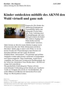 2009.05.14 - Kleeblatt - Kinder entdeckten mithilfe des AKNM den Wald - WaWe - Kerpen - RB Frechen-Hürth