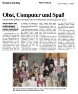 2009.05.15 - Rhein Zeitung - Obst, Computer Und Spaß - GesErn - Gebhardshain - PKW Müller