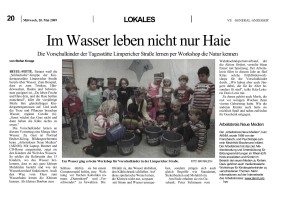 2009.05.20 - General-Anzeiger - Im Wasser leben nicht nur Haie - Bonn - Wasser - Bonn-Beuel-Mitte - WTV