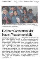 2009.10.02 - Kölner Stadt-Anzeiger - Heiterer Sonnentanz der bl. Wassermoleküle - WW - Erftstadt - PKW Istas