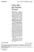 2009.10.23 - Kölner Stadt-Anzeiger - Alles Über Das Element Wasser - WW - Brühl - VR-Bank Rhein-Erft, Stadtwerke Brühl, KitaFV