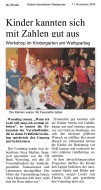 2009.11.11 - Brühler Schlossbote - Kinder kannten sich mit Zahlen gut aus - ZaGuG - Wesseling - VR-Bank Rhein-Erft