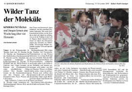 2009.11.19 - Kölner Stadt-Anzeiger - Wilder Tanz der Moleküle - WW - Köln-Vingst - PKW Vierlinden, Kita Förderverein