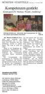 2009.11.19 - Westfälische Nachrichten - Kompetenzen gestärkt - GesErn - Münster - RW