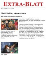 2009.12.09 - Extra-Blatt - Mit Geld richtig umgehen lernen - ZaGuG - Hennef - VoBa Bonn Rhein-Sieg