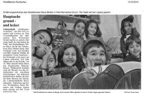 2010.03.12 - Westfälische Rundschau - Hauptsache gesund und lecker - GesErn - Lüdenscheid - RW