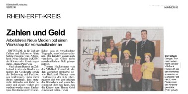2010.03.19 - Kölnische Rundschau - Zahlen und Geld - ZaGuG - Erftstadt - VR-Bank Rhein-Erft