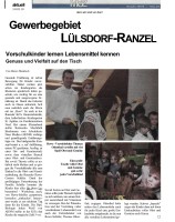 2010.05.03 - Montagszeitung - Vorschulkinder lernen Lebensmittel kennen - GesErn - Niederkassel - PKW Schäfer
