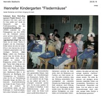 2010.05.26 - Hennefer Stadtecho - Hennefer Kindergarten Fledermäuse - ZaGuG - Hennef - VoBa Bonn