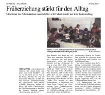 2010.05.28 - General-Anzeiger - Früherziehung stärkt für den Alltag - ZaGuG - Bonn-Oberkassel - VoBa Bonn