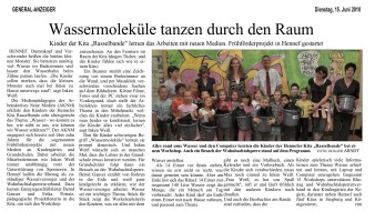 2010.06.15 - General-Anzeiger - Wassermoleküle tanzen durch den Raum - Wasser - Hennef - rhenag, WTV