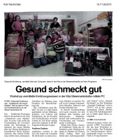 2010.09.10 - Ruhr Nachrichten - Gesund schmeckt gut - GesErn - Dortmund - PKDo Fahle