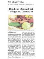 2010.10.12 - Rheinische Post - Der dicke Manu erklärt wie gesund Gemüse ist - GesErn - Wickrath - PKW De-Witt