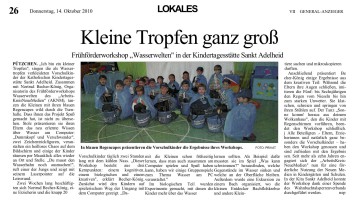 2010.10.14 - General-Anzeiger - Kleine Tropfen ganz groß - WW - Bonn - WTV