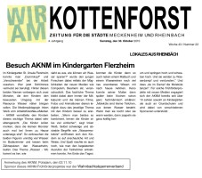 2010.10.30 - Wir am Kottenforst - Besuch AKNM im Kiga Flerzheim - Wasser - Flerzheim - WTV