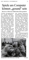 2010.11.02 - Märkische Allgemeine - Spiele am Computer können gesund sein - GesErn - Teltow - RO
