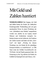 2010.11.10 - Kölner Stadt-Anzeiger - Mit Geld und Zahlen hantiert - ZaGuG - Wesseling - VR-Bank Rhein-Erft